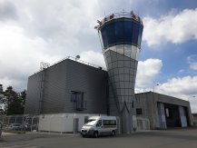 Modernizace a dostavba objektu TWR LKKV na letišti Karlovy Vary - pohled SV