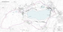 Transformace okolí jezera Medard - výkres technické infrastruktury