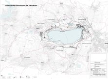 Transformace okolí jezera Medard - výkres urbanistického řešení základní koncept