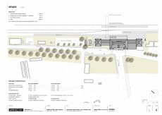 Rekonstrukce výpravní budovy v železniční stanici - návrh situace