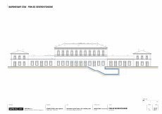 Rekonstrukce výpravní budovy v železniční stanici - návrh nástupiště